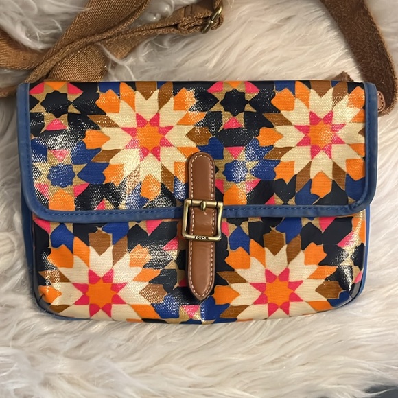 Fossil crossbody bag with matching wallet - Picture 2 of 10